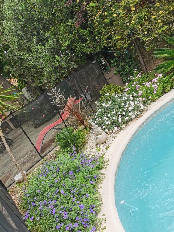 Appartement En Sous Sol De Villa Avec Acces Jardin Et Piscine Marsilia Exterior foto