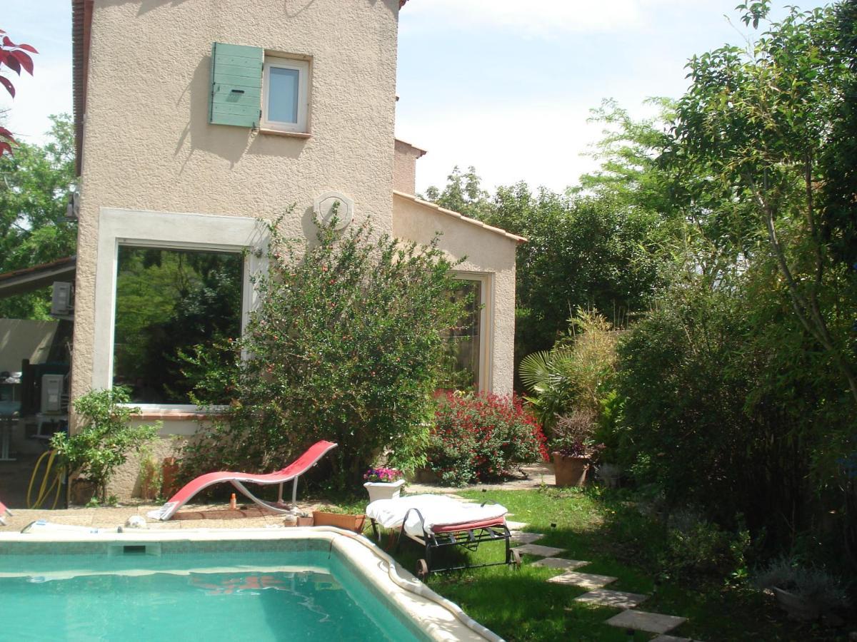 Appartement En Sous Sol De Villa Avec Acces Jardin Et Piscine Marsilia Exterior foto